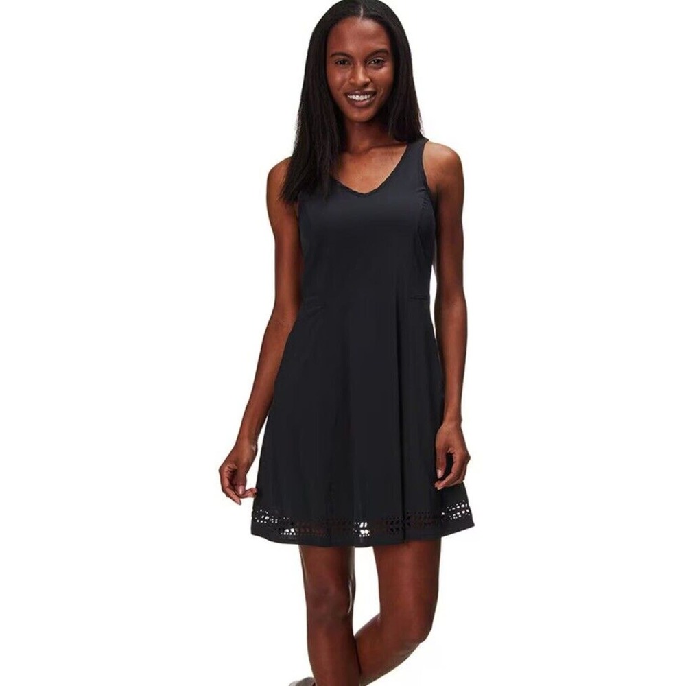 Toad&Co Black Sleeveless A-Line Mini Dress